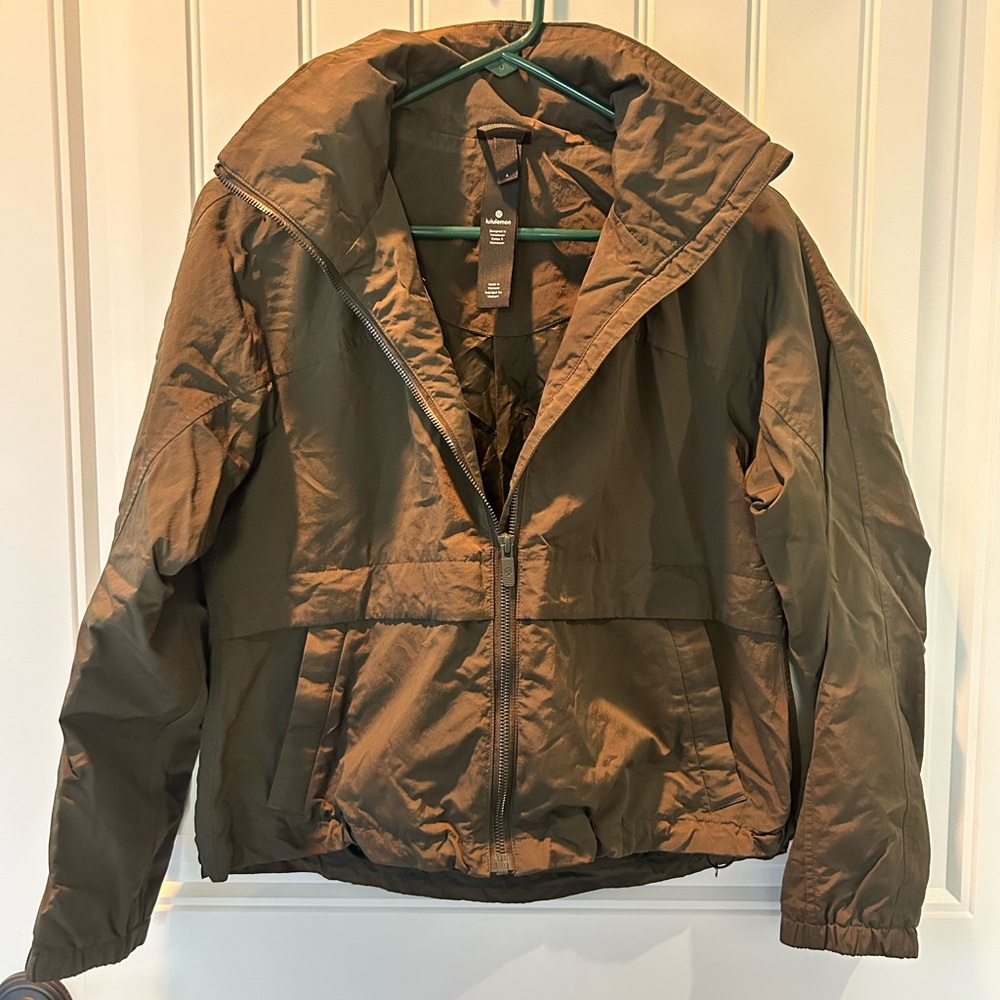 Olive green LuluLemon Zip-Up Jacket